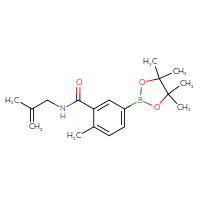 Chemical structure of 2-methyl-N-(2-methylprop-2-en-1-yl)-5-(4,4,5,5-tetramethyl-1,3,2-dioxaborolan-2-yl)benzamide - CSSB02522297227