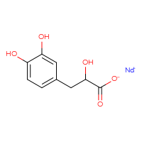 Chemical structure of sodium 3-(3,4-dihydroxyphenyl)-2-hydroxypropanoate - CSSB00020667051