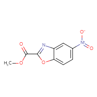 Chemical structure of methyl 5-nitro-1,3-benzoxazole-2-carboxylate - CSSB00010239776