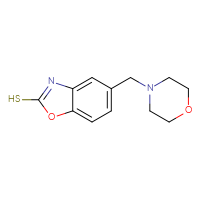 Chemical structure of 5-[(morpholin-4-yl)methyl]-1,3-benzoxazole-2-thiol - CSSB00020595426