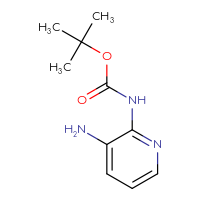 Chemical structure of tert-butyl N-(3-aminopyridin-2-yl)carbamate - CSSB00012362595