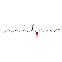 Chemical structure of 1,4-dibutyl 2-methylidenebutanedioate - CSSB00000014798