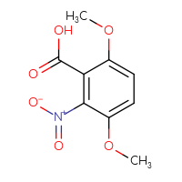 Chemical structure of 3,6-dimethoxy-2-nitrobenzoic acid - CSSB00009830162