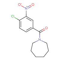 Chemical structure of 1-(4-chloro-3-nitrobenzoyl)azepane - CSSB00000383122