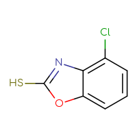 Chemical structure of 4-chloro-1,3-benzoxazole-2-thiol - CSSB00009847471