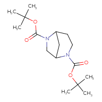 Chemical structure of 2,6-di-tert-butyl 2,6-diazabicyclo[3.2.1]octane-2,6-dicarboxylate - CSSB01707238151