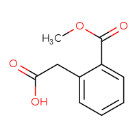 Chemical structure of 2-[2-(methoxycarbonyl)phenyl]acetic acid - CSSB00000695166