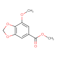 Chemical structure of methyl 7-methoxy-2H-1,3-benzodioxole-5-carboxylate - CSSB00009995808