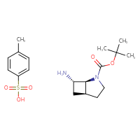 Chemical structure of 4-methylbenzene-1-sulfonic acid; tert-butyl (1S,5S,7S)-7-amino-2-azabicyclo[3.2.0]heptane-2-carboxylate - CSSB02125606819