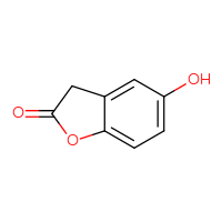 Chemical structure of 5-hydroxy-2,3-dihydro-1-benzofuran-2-one - CSSB00000035078
