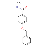 Chemical structure of 4-(benzyloxy)-N-methylbenzamide - CSSB00000155000