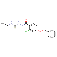 Chemical structure of 4-(benzyloxy)-2-chloro-N-[(ethylcarbamothioyl)amino]benzamide - CSSB00025739080