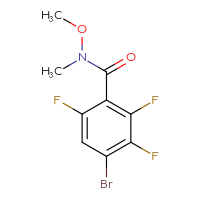Chemical structure of 4-bromo-2,3,6-trifluoro-N-methoxy-N-methylbenzamide - CSSB05003325094
