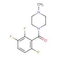 Chemical structure of 1-methyl-4-(2,3,6-trifluorobenzoyl)piperazine - CSSB00035752938
