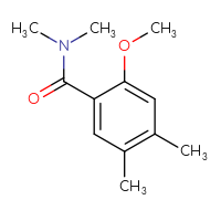 Chemical structure of 2-methoxy-N,N,4,5-tetramethylbenzamide - CSSB15025064051