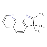 Chemical structure of 2,3,3-trimethyl-3H-pyrrolo[3,2-h]quinoline - CSSB00000015442