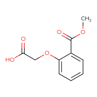 Chemical structure of 2-[2-(methoxycarbonyl)phenoxy]acetic acid - CSSB00000026246