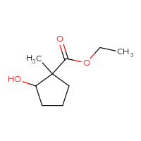 Chemical structure of ethyl 2-hydroxy-1-methylcyclopentane-1-carboxylate - CSSB00010776171