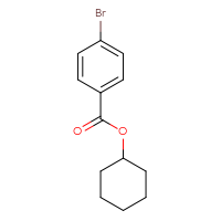 Chemical structure of cyclohexyl 4-bromobenzoate - CSSB00009811593