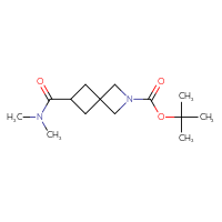 Chemical structure of tert-butyl 6-(dimethylcarbamoyl)-2-azaspiro[3.3]heptane-2-carboxylate - CSSB02126178348