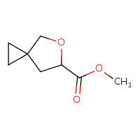 Chemical structure of methyl 5-oxaspiro[2.4]heptane-6-carboxylate - CSSB00153461125