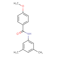 Chemical structure of N-(3,5-dimethylphenyl)-4-methoxybenzamide - CSSB00028012121
