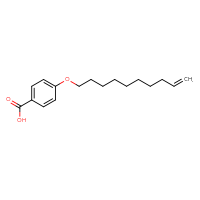 Chemical structure of 4-(dec-9-en-1-yloxy)benzoic acid - CSSB02267022915