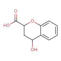 Chemical structure of 4-hydroxy-3,4-dihydro-2H-1-benzopyran-2-carboxylic acid - CSSB00015196002