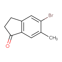Chemical structure of 5-bromo-6-methyl-2,3-dihydro-1H-inden-1-one - CSSB00010010902