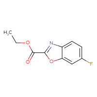Chemical structure of ethyl 6-fluoro-1,3-benzoxazole-2-carboxylate - CSSB00010945332