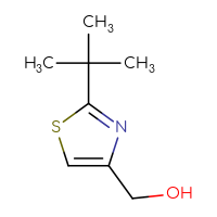 Chemical structure of (2-tert-butyl-1,3-thiazol-4-yl)methanol - CSSB00000720406