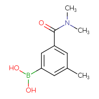 Chemical structure of [3-(dimethylcarbamoyl)-5-methylphenyl]boronic acid - CSSB00035538779