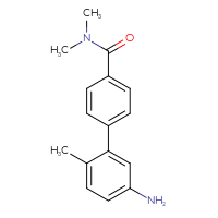 Chemical structure of 5'-amino-N,N,2'-trimethyl-[1,1'-biphenyl]-4-carboxamide - CSSB06320586690