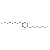 Chemical structure of 1,4-dibromo-2,5-dioctylbenzene - CSSB00161164978