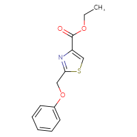 Chemical structure of ethyl 2-(phenoxymethyl)-1,3-thiazole-4-carboxylate - CSSB00000501171