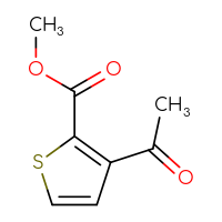 Chemical structure of methyl 3-acetylthiophene-2-carboxylate - CSSB00015515165