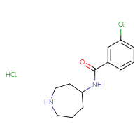 Chemical structure of N-(azepan-4-yl)-3-chlorobenzamide hydrochloride - CSSB00132311276