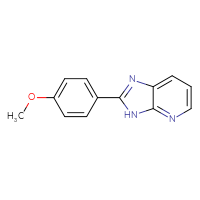 Chemical structure of 2-(4-methoxyphenyl)-3H-imidazo[4,5-b]pyridine - CSSB00000916820