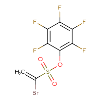 Chemical structure of 2,3,4,5,6-pentafluorophenyl 1-bromoethene-1-sulfonate - CSSB03436537953