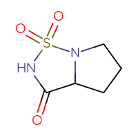 Chemical structure of hexahydro-1λ⁶-pyrrolo[1,2-b][1,2,5]thiadiazole-1,1,3-trione - CSSB00000064986