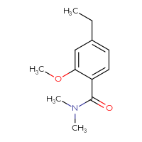 Chemical structure of 4-ethyl-2-methoxy-N,N-dimethylbenzamide - CSSB00040213785