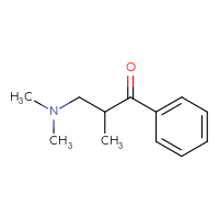 Chemical structure of 3-(dimethylamino)-2-methyl-1-phenylpropan-1-one - CSSB00011220013