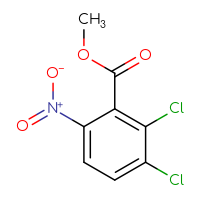 Chemical structure of methyl 2,3-dichloro-6-nitrobenzoate - CSSB00010078984