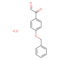 Chemical structure of 2-[4-(benzyloxy)phenyl]-2-oxoacetaldehyde hydrate - CSSB00020627231