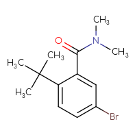 Chemical structure of 5-bromo-2-tert-butyl-N,N-dimethylbenzamide - CSSB00020997955