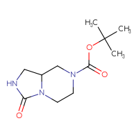 Chemical structure of tert-butyl 3-oxo-octahydroimidazo[1,5-a]pyrazine-7-carboxylate - CSSB00000765975