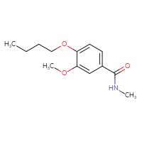 Chemical structure of 4-butoxy-3-methoxy-N-methylbenzamide - CSSB00103381804