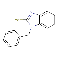 Chemical structure of 1-benzyl-1H-1,3-benzodiazole-2-thiol - CSSB00000188895