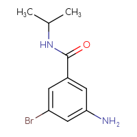 Chemical structure of 3-amino-5-bromo-N-(propan-2-yl)benzamide - CSSB00012941396