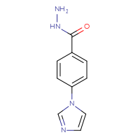 Chemical structure of 4-(1H-imidazol-1-yl)benzohydrazide - CSSB00049639263